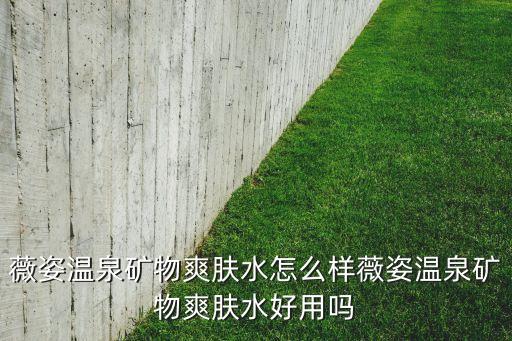 薇姿温泉矿物爽肤水怎么样薇姿温泉矿物爽肤水好用吗
