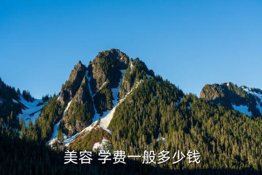  美容 学费一般多少钱