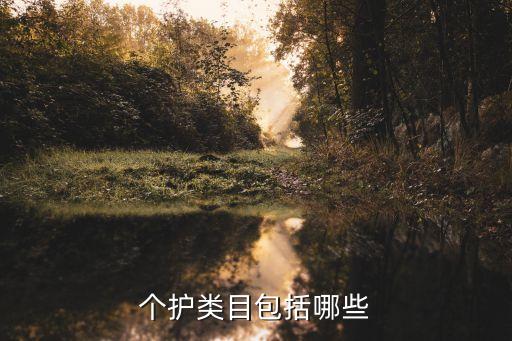 个护类目包括哪些
