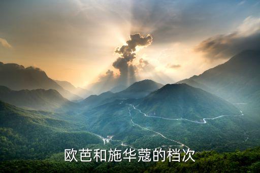 欧芭和施华蔻的档次