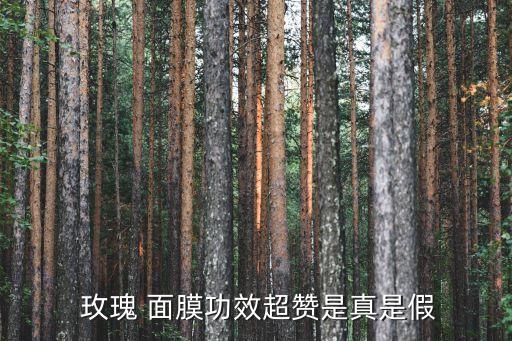  玫瑰 面膜功效超赞是真是假
