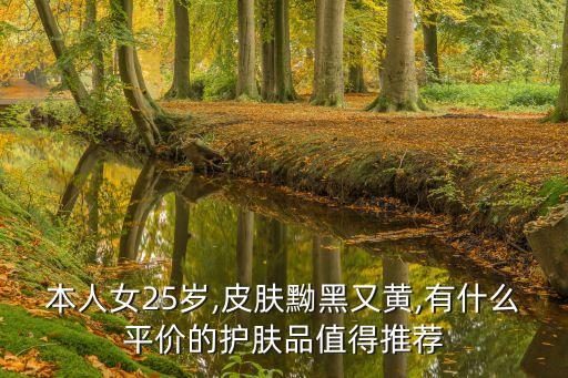 本人女25岁,皮肤黝黑又黄,有什么平价的护肤品值得推荐