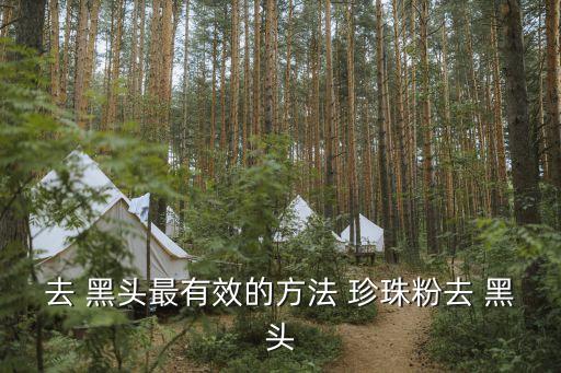 去 黑头最有效的方法 珍珠粉去 黑头