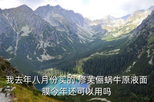 我去年八月份买的 修芙俪蜗牛原液面膜今年还可以用吗