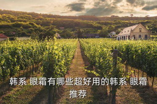 韩系 眼霜有哪些超好用的韩系 眼霜推荐