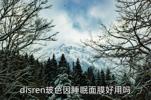 disren玻色因睡眠面膜好用吗