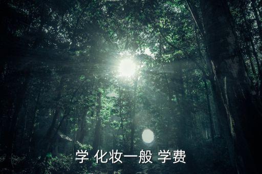 学 化妆一般 学费