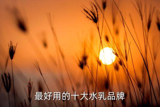 最好用的十大水乳品牌