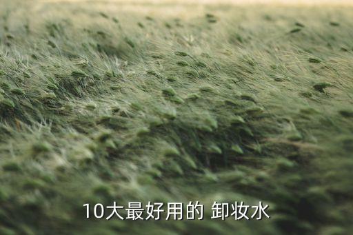 10大最好用的 卸妆水