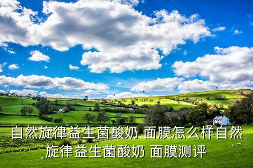 自然旋律益生菌酸奶 面膜怎么样自然旋律益生菌酸奶 面膜测评
