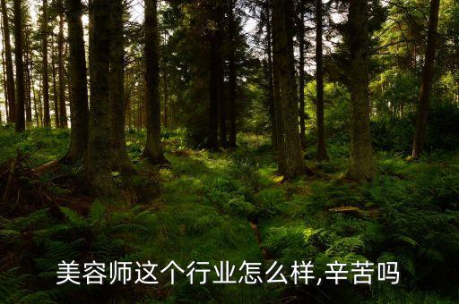 美容师这个行业怎么样,辛苦吗