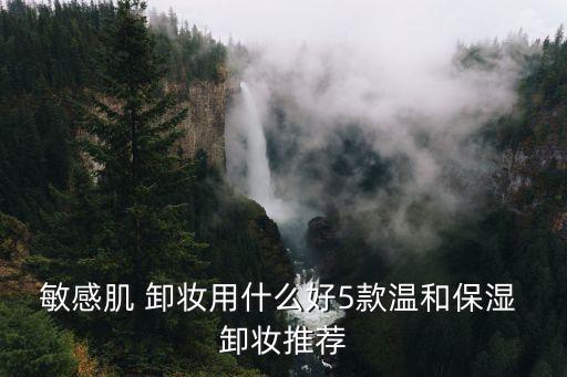 敏感肌 卸妆用什么好5款温和保湿 卸妆推荐