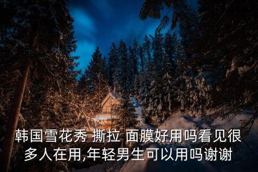圣雪兰撕拉面膜怎么样