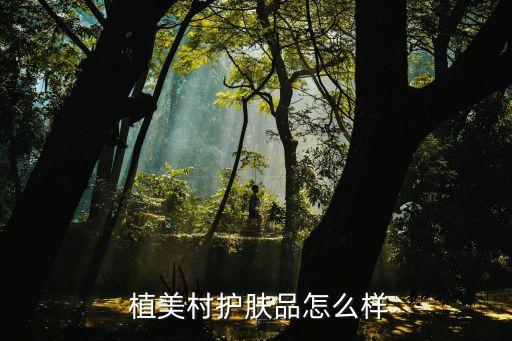  植美村护肤品怎么样