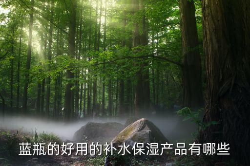 蓝瓶的好用的补水保湿产品有哪些