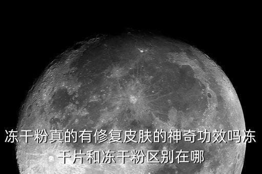 冻干粉真的有修复皮肤的神奇功效吗冻干片和冻干粉区别在哪