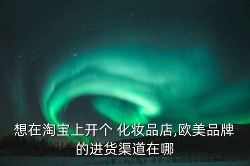 想在淘宝上开个 化妆品店,欧美品牌的进货渠道在哪