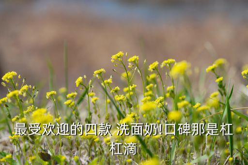 最受欢迎的四款 洗面奶!口碑那是杠杠滴