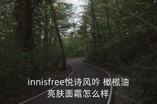 innisfree悦诗风吟 橄榄油亮肤面霜怎么样