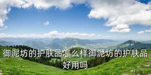 御泥坊什么档次的产品,央视认可的十大护肤品牌