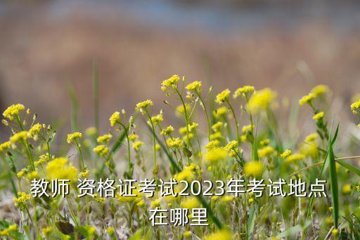 教师 资格证考试2023年考试地点在哪里