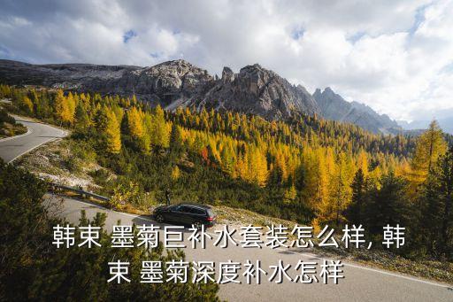  韩束 墨菊巨补水套装怎么样, 韩束 墨菊深度补水怎样