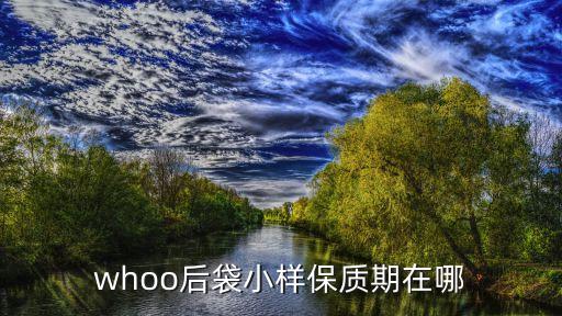 whoo后袋小样保质期在哪