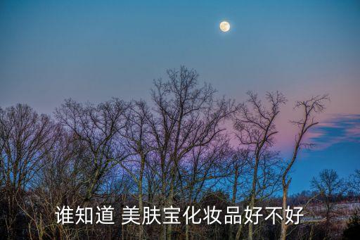 美肤宝白瓶怎么样