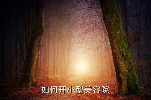 如何开小型美容院