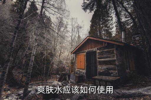 爽肤水应该如何使用