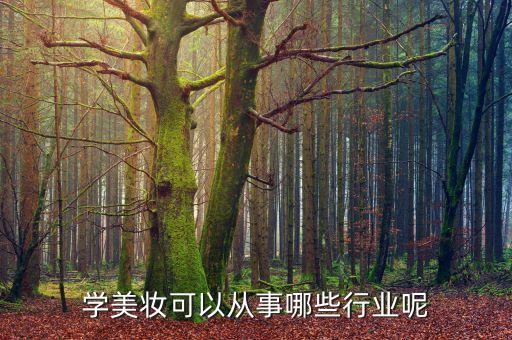 学美妆可以从事哪些行业呢
