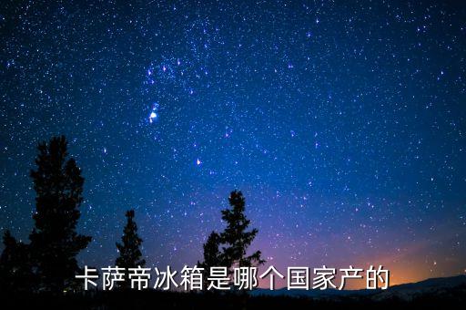 卡萨帝冰箱是哪个国家产的