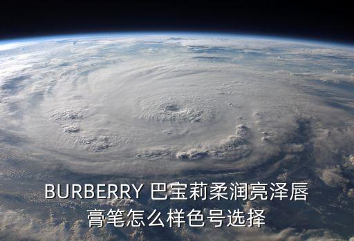 巴宝莉口红哪个好看吗