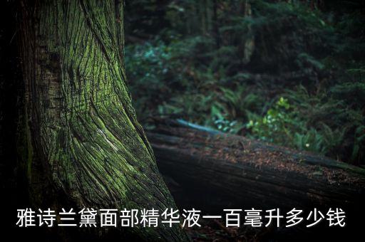 雅诗兰黛面部精华液一百毫升多少钱