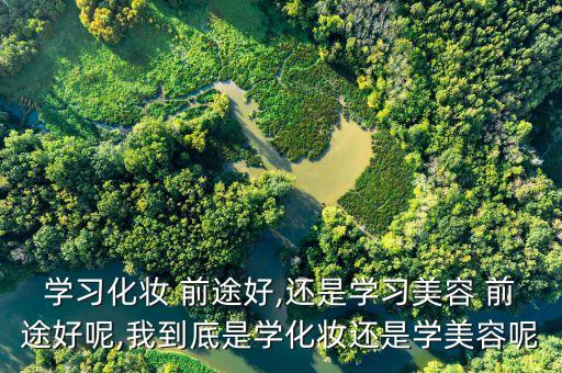 学习化妆 前途好,还是学习美容 前途好呢,我到底是学化妆还是学美容呢