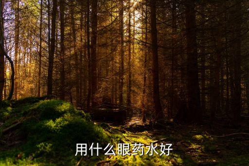 用什么眼药水好