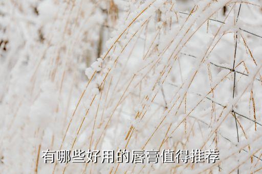 有哪些好用的唇膏值得推荐