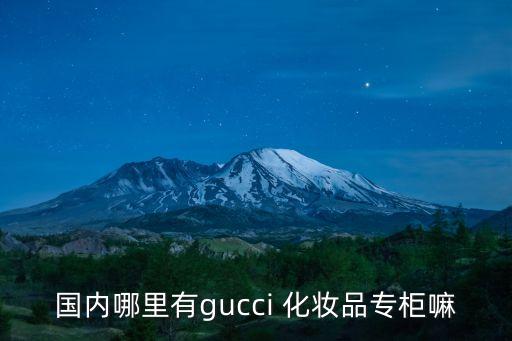 国内哪里有gucci 化妆品专柜嘛