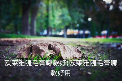 欧莱雅睫毛膏哪款好(欧莱雅睫毛膏哪款好用