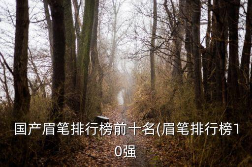 国产眉笔排行榜前十名(眉笔排行榜10强