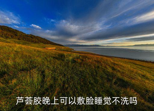 芦荟胶晚上可以敷脸睡觉不洗吗