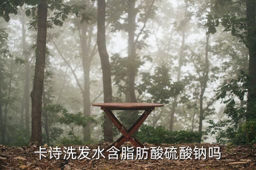 卡诗洗发水含脂肪酸硫酸钠吗
