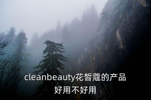 cleanbeauty花皙蔻的产品好用不好用