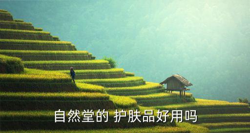 自然堂的 护肤品好用吗