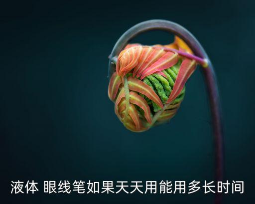 眼线笔1g用多久,一支眼线笔大概可以用多久
