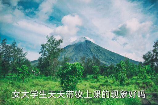 女大学生天天带妆上课的现象好吗