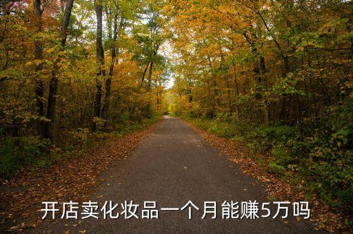 开店卖化妆品一个月能赚5万吗