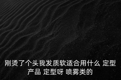 刚烫了个头我发质软适合用什么 定型产品 定型呀 喷雾类的