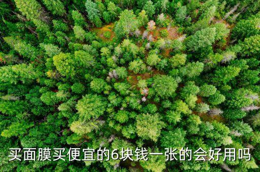 买面膜买便宜的6块钱一张的会好用吗