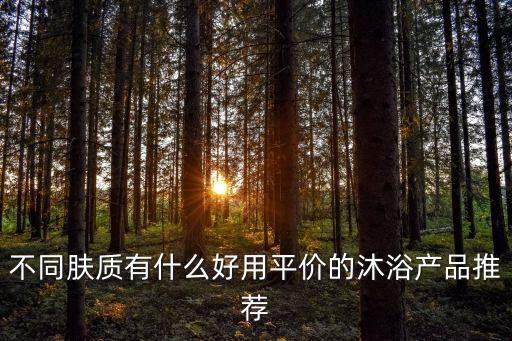 不同肤质有什么好用平价的沐浴产品推荐